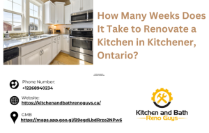 How Many Weeks Does It Take to Renovate a Kitchen in Kitchener, Ontario