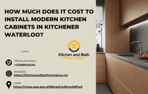 How Much Does It Cost to Install Modern Kitchen Cabinets in Kitchener Waterloo