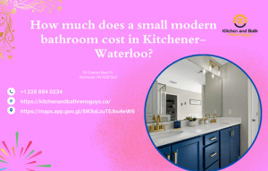 How much does a small modern bathroom cost in Kitchener-Waterloo