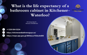 What is the life expectancy of a bathroom cabinet in Kitchener-Waterloo