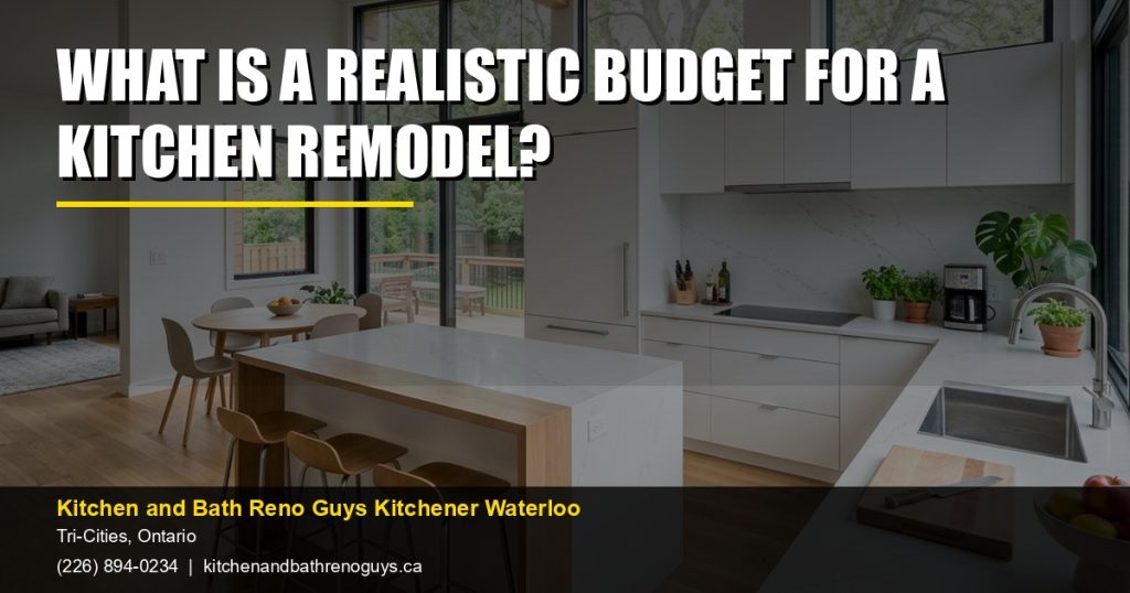 What is a realistic budget for a kitchen remodel? — Kitchen and Bath Reno Guys Kitchener Waterloo. Call (226) 894-0234.