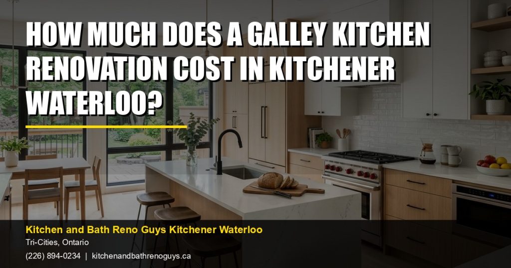 How Much Does a Galley Kitchen Renovation Cost in Kitchener Waterloo? — Kitchen and Bath Reno Guys Kitchener Waterloo. Call (226) 894-0234.