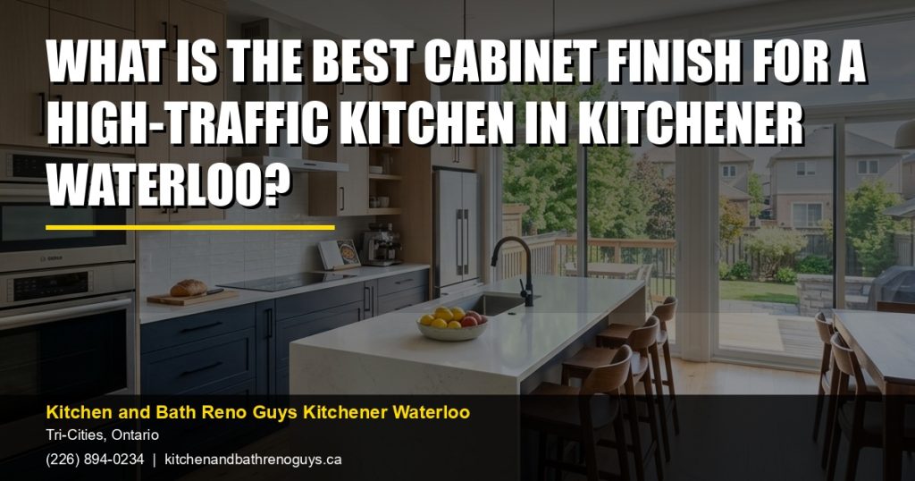 What Is the Best Cabinet Finish for a High-Traffic Kitchen in Kitchener Waterloo? — Kitchen and Bath Reno Guys Kitchener Waterloo. Call (226) 894-0234.